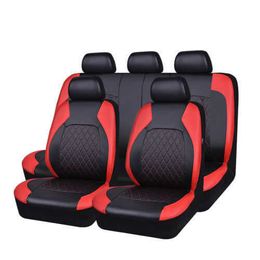 Cushions PU Leather Seat Covers Airbag Compatible Universal Fit Most SUV Car Accessories FiveSeat Cover Cushion Set AA230520