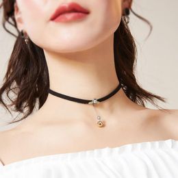 Necklaces Honey Bee Necklace with Tassel Beads Female Clavicle Chain Temperament South Korean Personality Neck Choker Jewelry Accessories