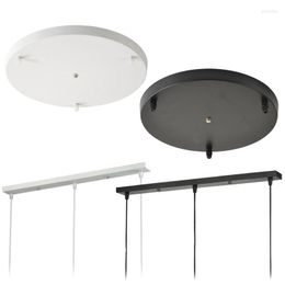 Pendant Lamps Lights Accessories Long Plate LED Round Disc Suction Top Hanging 3 Head Multi-head Base Lamp Holder