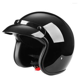 Motorcycle Helmets 2023 Vintage Open Helmet Face /4 Casco Moto Jet Scooter Bike Approved Casque