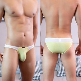 Underpants Sexy Briefs Mens Spft Underwear Low Rise Underpant Breathable Panties Penis Pouch Knickers Man's Comfortable Lingerie