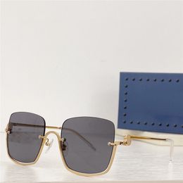 New fashion design men and women sunglasses 1279S square metal half frame avant-garde modern style versatile outdoor uv400 protection glasses