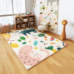 Carpets Cartoon Children Carpet Kid Room Fluffy Plush Thicken Floor Play Mat Living Decor Cute Bedroom Home Rug Custom Alfombra