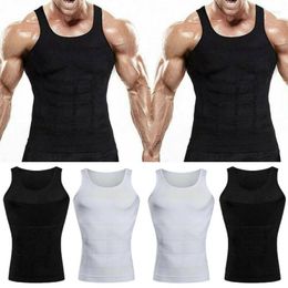 Men's Tank Tops Men Body Shaper Compression Vest Elastic Slim Top Corset Sweat Shapers Weight Loss Slimming Waist Trainer