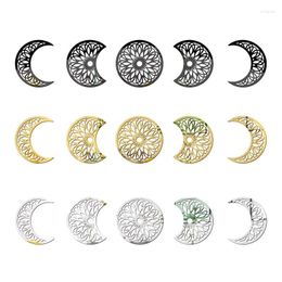 Wall Stickers 77JB 5pcs 3D Moon Phase Nordic Home Decoration Living Room Mural Decals