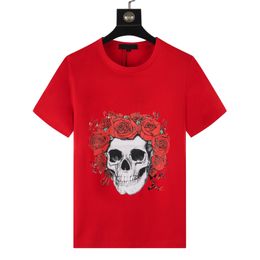 Amirirs T Shirt Mens Designer T-Shirts Fashion Skull Rose Graphic Printed Tshirts 5 Colours 3Ed