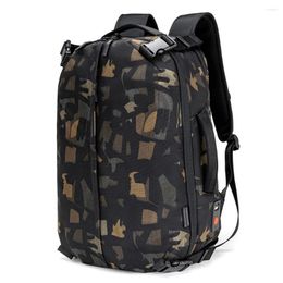 Backpack Men's Business Waterproof Laptop Bag 15 Inch With USB Black Fashion Mountaineering Travel