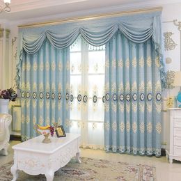 Curtain European Curtains Window Screens Heads Water Soluble Embroidered
