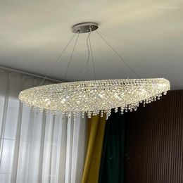 Chandeliers LED Pendant Designer Creative Chandelier Restaurant Villa Island Living Room K9 Crystal Bar Lighting