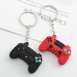 Keychains Mini Game Machine Keychain Keyring Cute Gamepad Boyfriend Joystick Key Chain PS4 Console Bag Car Hanging Ring