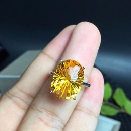 Rings Natural Brazilian citrine ring the most dazzling gemstone ring the lady's Favourite gem. 925 sterling silver
