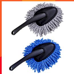 New Car Cleaning Brush Soft Microfiber Mop For Car Cleaning Dirt Dust Remove Brush Car Window Washing Brushes Vehicle Clean Tools