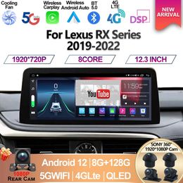 For Lexus RX RX200t Rx300 Rx350 Rx450h RX400 Android 12 5G 8+128G Qualcomm Auto Carplay Car Dvd Player Radio Multimedia Stereo-3