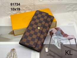 Fashion designer zipper wallets luxurys Men Women leather bags High Quality Classic Letters coin Purse Plaid card holder boys girls wallets