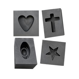 Other Heart Graphite Ingot Mould Gold Silver Melting Crucible Jewellery Casting Tools