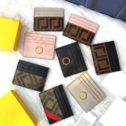 Top quality Compact Luxury brand wallet card holder classic material wallet Designer Card Holders Fashion Short Card bags genuine leather purses