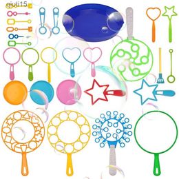 Gun Toys Hot Sale Kids Toys Children Bubble Wand Outdoor Fun Soap Bubbles Maker Blowing Bubble Tool Bubble Machine Blower Set T230522