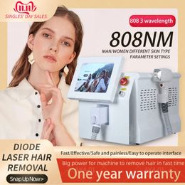 Newest 2000w Ice Platinum 808nm Diode Laser Hair Removal Machine Alexandrit Permanent Removal Cooling Head Painless Laser Epilator