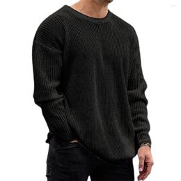 Men's Sweaters Spring Europe-USA Style Knitwear Pullovers Men/Youth Acrylic O-Neck Pure Color Straight Type Thin Knit Sweater