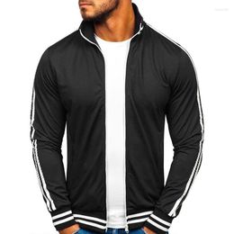 Men's Jackets 2023 Men Autumn Spring Jacket Classic Style Black White Colour Man Casual Thin Coats Outerwear EU Size S-2XL