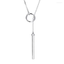 Pendant Necklaces Fashion Jewellery Women Pendants Circle Strip Long Chain Selling Necklace