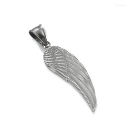 Chains Men Necklace Trend Stainless Steel Goth Pendant Gold Silver Color Angel Wing Neck Chain Punk Mens Jewelry Accessories Necklaces