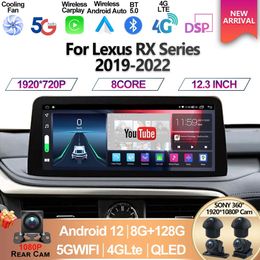 For Lexus RX RX200t Rx300 Rx350 Rx450h RX400 Android 12 5G 8+128G Qualcomm Auto Carplay Car Dvd Player Radio Multimedia Stereo-2