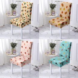 Chair Covers Cartoon Fruit Banana Strawberry Office Cover Dinning Gaming Grey Makeup