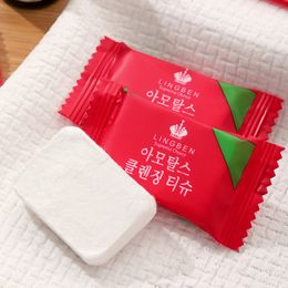 Individual Packaging Compressed Towels Outdoor Sports Travel Face Wash and Makeup Remover Face Towel Magic Disposable Towel