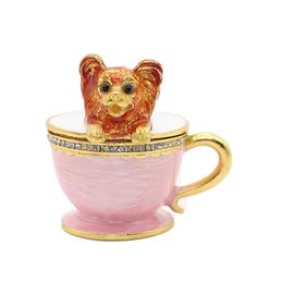 Boxes Teacup Dog Jewelry Box Engagement Ring Box or Single Jewelry Piece Display Holiday Gift Christmas Gift