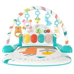 Baby toys piano baby foot fitness frame baby toy music game blanket 2 steps 3-6 months 0-1 years children comfort pedal Colourful cartoon kids toy pretty BA034 E23