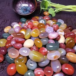 Aquariums 500G Gemstone Yuhua Stone Natural Cobblestone Fish Tank Landscape Decoration Flower Pot Colour Stone Small Colour Agate Stone