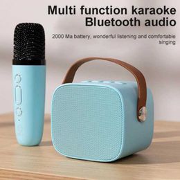 Cell Phone Speakers 2022 New Mini Wireless Mic Bluetooth Small Speaker Portable Outdoor Karaoke Audio Allinone Microphone Subwoofer Hot Sale HiFi Z0522