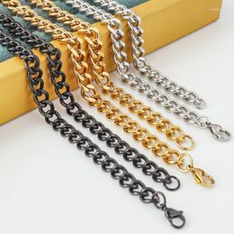 Chains Stainless Steel Chain For Women Men Punk Cuban Link Choker Jewellery Making DIY Necklace Bracelets Component Wholesale