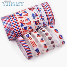 Party Decoration 5 Yards Patriotic Ribbon USA Flag Ribbon Independence Day Ribbon 4th of July Ribbons for Memorial Day Veterans Day 4th of July T230522