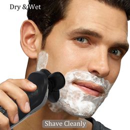 Electric Shaver New Electric Razor Rechargeable Electric Shaver For Men Wet Dry 4D Floating Heads Shaving Machine Beard Trimmer Hair Clipper