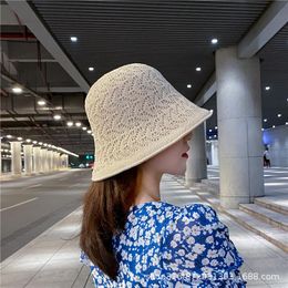 Stingy Brim Hats 2023 Womens Straw Chinese Panamas UV Protection Sun Visor Beach Women Visors Foldable Female Summer Hat