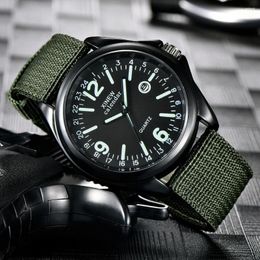 Wristwatches Military Mens Quartz Army Watch Black Dial Date Luxury Sport Wrist Exquisite Elegant Women Erkek Kol Sat