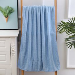 Coral Fleece Fibre Quick-dry Towel Microfiber Absorbent Beach Bath Towel for Women Men Adults Solid Colour Shower Towels Bathroom