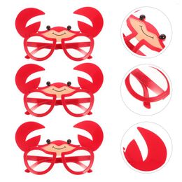 Gift Wrap 3 Pcs Crab Glasses Creative Po Prop Bulk Sunglasses Adult Hawaiian Christmas Decor Beach Luau Party Favour