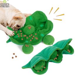 Dog Toys Chews Sniffing Dog Toy Squeaky Plush Treat Dispenser IQ Puzzle Toys Stress Reliever Interactive Ball Dog Snuffle Bowl Puppy Chew Toy 230520