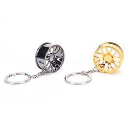 Keychains Design Wheel Metal Keychain Hub Chain For Man Women Gift Cool Luxury Car Key Ring