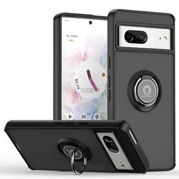 Kickstand Cell Phone Cases For Google Pixel 6 7 8 Pro Translucent Shockprooof Magnetic Car Mount Designer Phone Case Shell