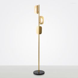 Floor Lamps Nordic Designer Led Lamp Glass Night Light Fashion Standing Living Room Bedroom Decoration Table