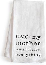 Table Mats OMG My Mother Was Right About Everything Dish Towel 18x24 Inch Kitchen Funny Saying