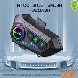 Car New Kebidumei YP10 2X Wireless Bluetooth5.3 Motorcycle Helmet Intercom Headset Waterproof 300 m Intercomunicador Speaker Earphone