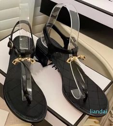 Chunky Heel Sandals Real Wallet Toe Sandals Female Ringer Diamond Rhinestones One Word Buckle Belt