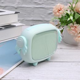 Clocks Accessories Other & Adorable Alarm Clock Creative Decorative Bedside Night Light For Bedroom Home Daily Use (Light Green)