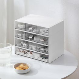 Storage Bottles Modern Style Multi-compartment Desktop Box Stationery Sorting Student Drawer Can Be Stacked