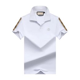 Summer Brand Clothes Luxury Designer Polo Shirts Men's Casual Polo Fashion Snake Bee Print Embroidery T Shirt High Street Menshigh quality Polos